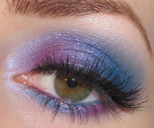 Glitter Is My Crack Purple And Blue Eye Makeup Tutorial