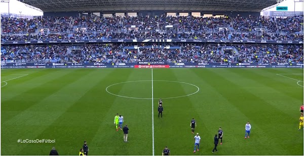 El Málaga gana 2-0 en la primera parte al Racing