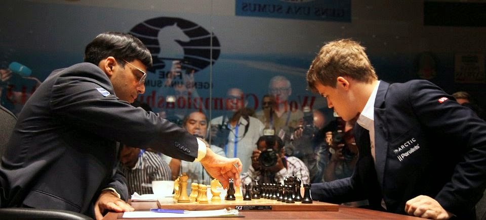 Le choc de la première ronde entre Anand et Carlsen au 2e Mémorial d'échecs Vugar Gashimov