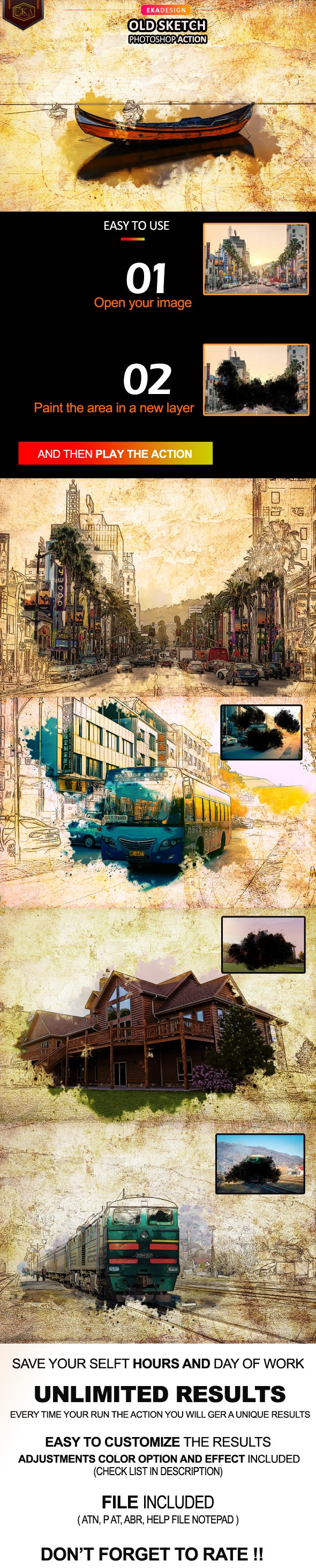 GraphicRiver - Old Sketch Photoshop Action 33245908 2 Preview%2BOld%2BSketch