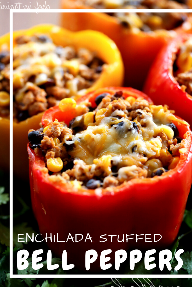 Skinny Enchilada Stuffed Bell Peppers