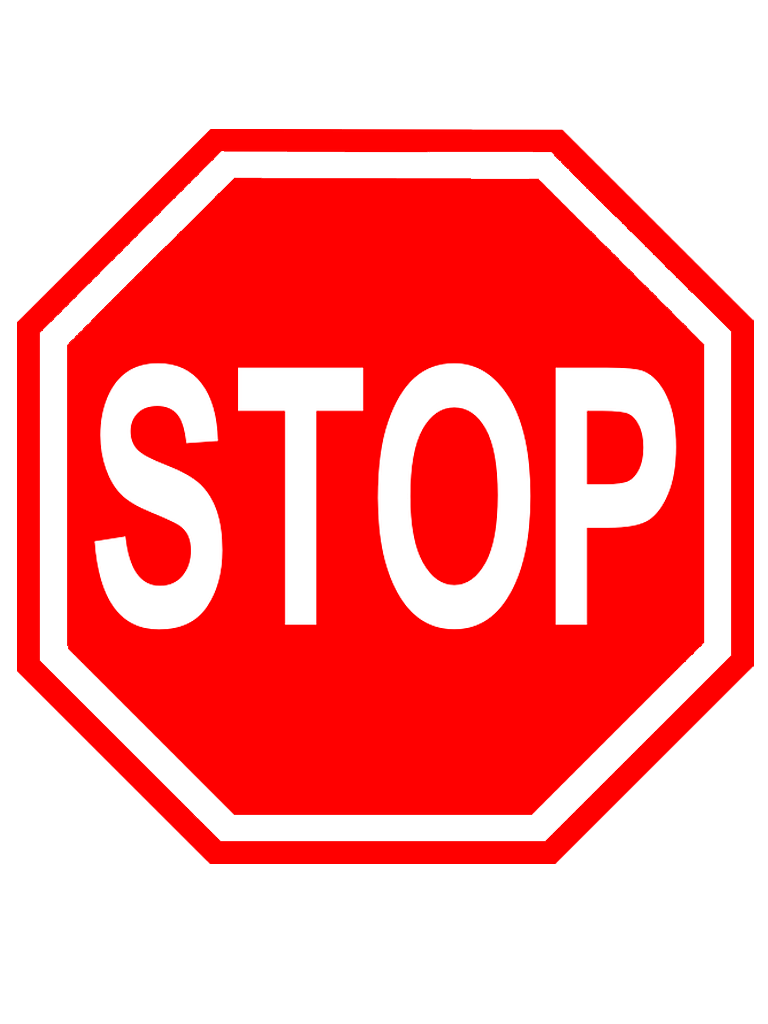 Знак «стоп». Дорожные знаки. Обязательный знак стоп. Движение без остановки запрещено. Стоп вправо
