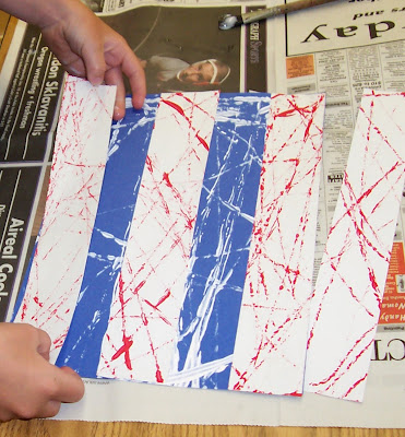 photo of: Kindergarten Patriotic Art Project