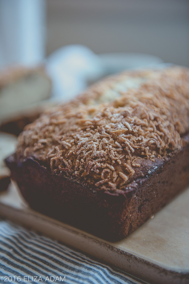 Notes from My Food Diary BananaCoconut Cream Cheese Nut Bread