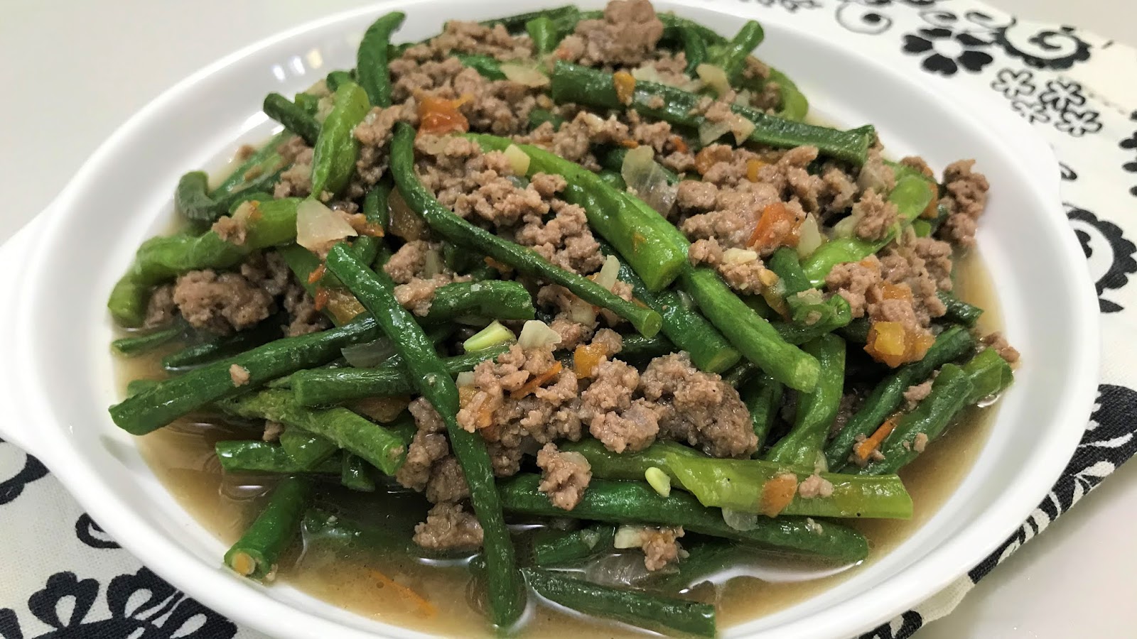 Ginisang Sitaw with Giniling