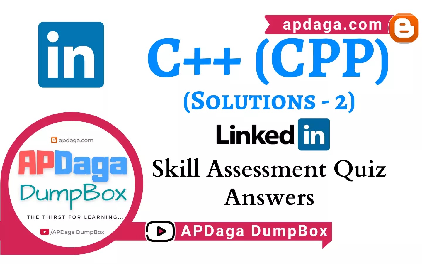 LinkedIn C++ (CPP) Skill Assessment Quiz Solutions2 APDaga