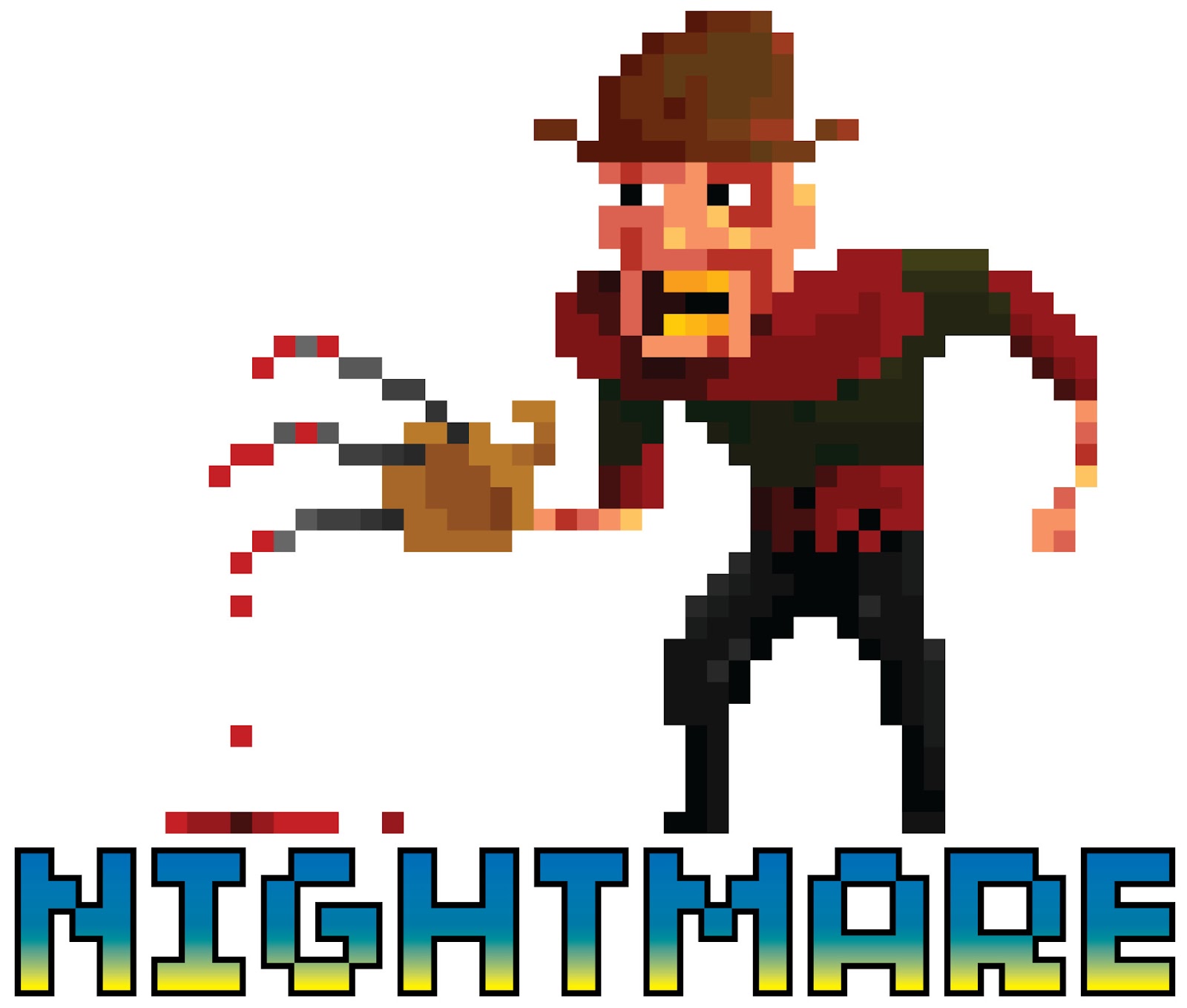 Freddy Krueger, horror, pixel, retro