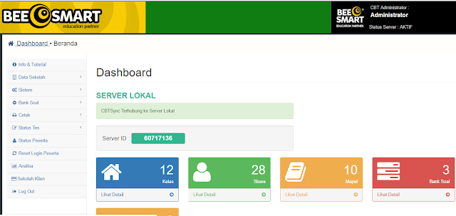 Aplikasi Ujian Online Gratis Beesmart V3 mirip CBT UNBK