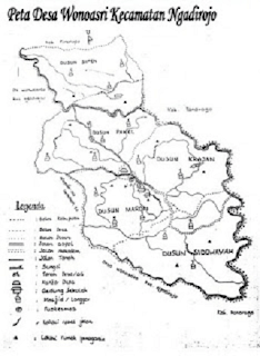 Peta Desa Wonoasri Ngadirojo Pacitan