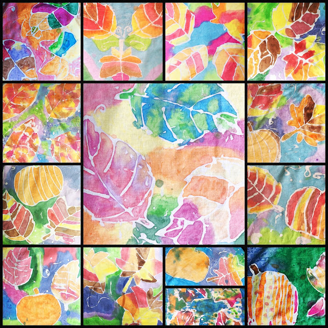 Kathy's Art Project Ideas Gel Glue Batik Lesson