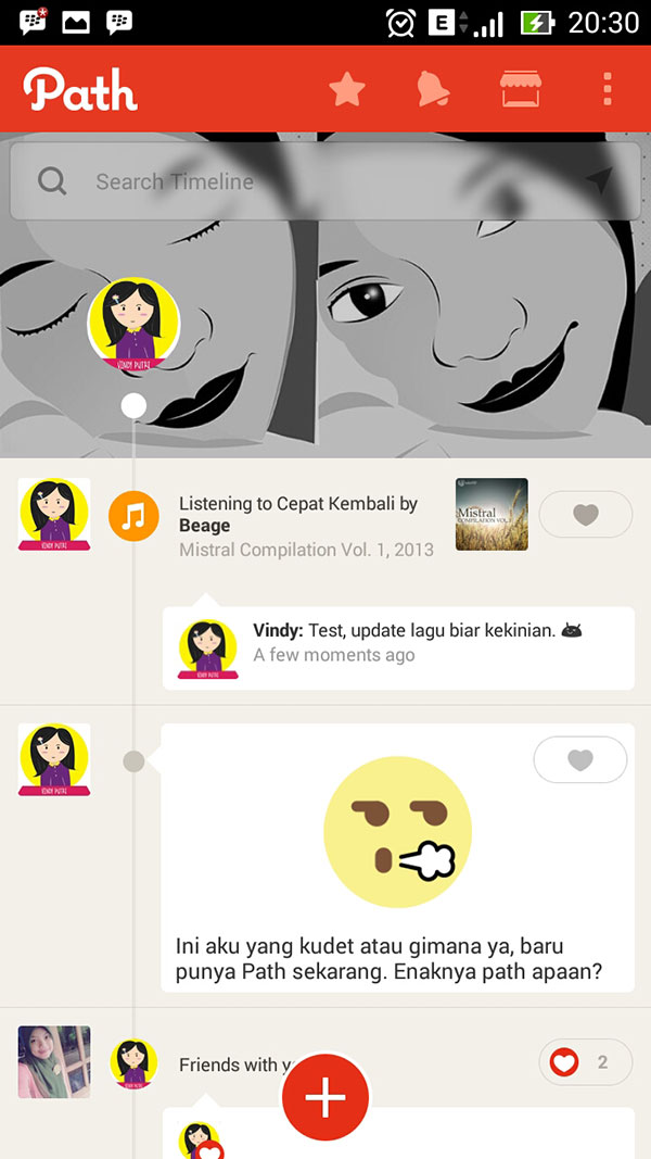 Jenis update di Path