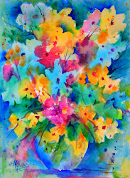 colorful flowers watercolor watercolors painting pastel oil paint three negative martha kisling connecticut heart wet profusion mixed