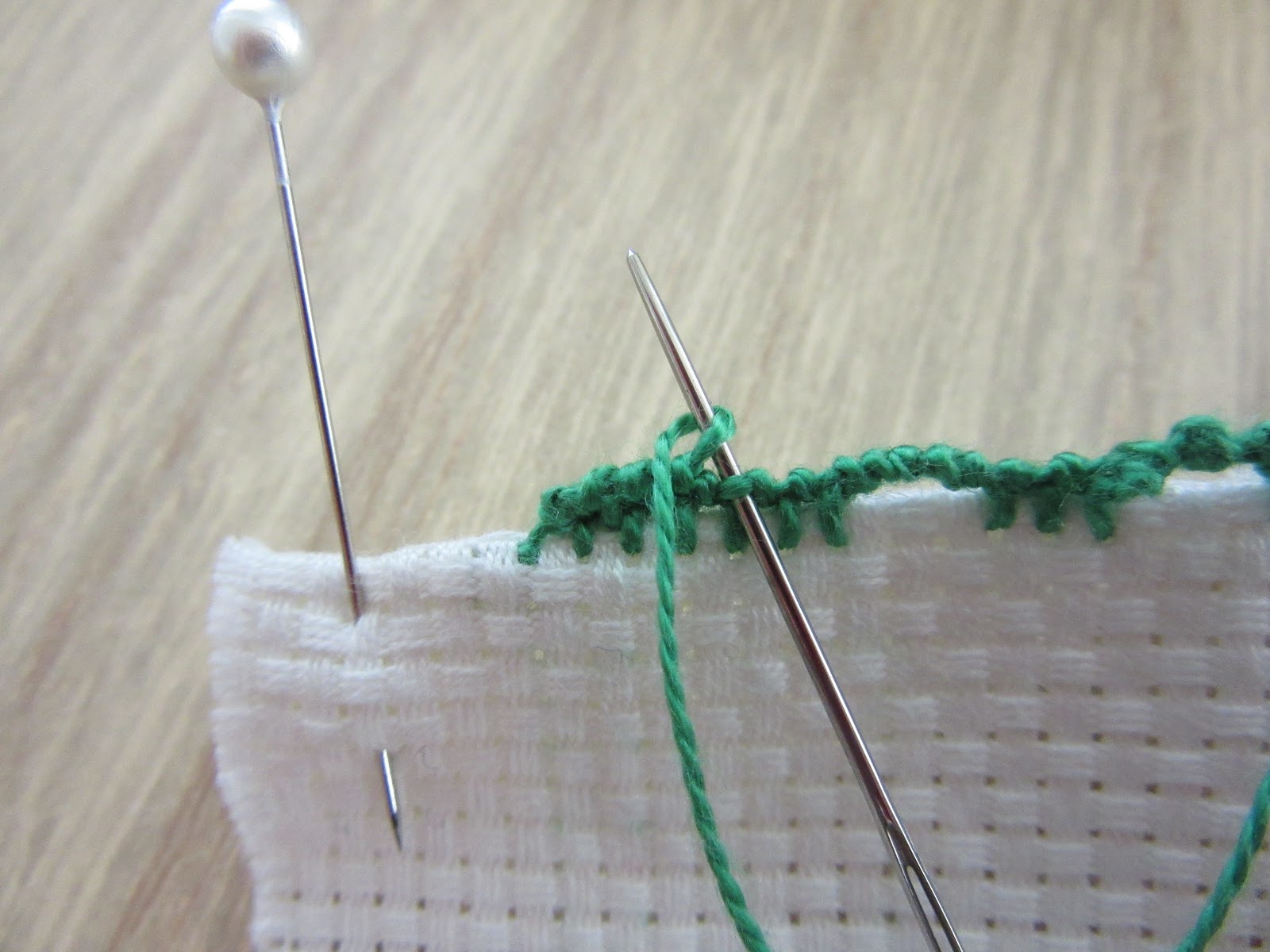 Queenie's Needlework Sunday Stitch School Lesson 16 Puncetto