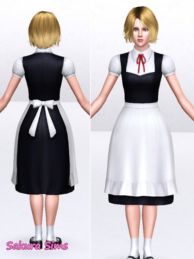 Entertainment World My Sims 3 Blog Maids Dress By Sakura