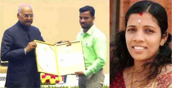  News, National, New Delhi, Award, Nurses, Husband, President, Ram Nath Kovind, Government of India Gives Florence Nightingale Award to Tribute  Sister Lini