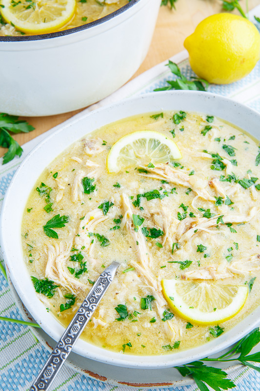Avgolemono Soup (aka Greek Lemon Chicken Soup) - Kuina Resep