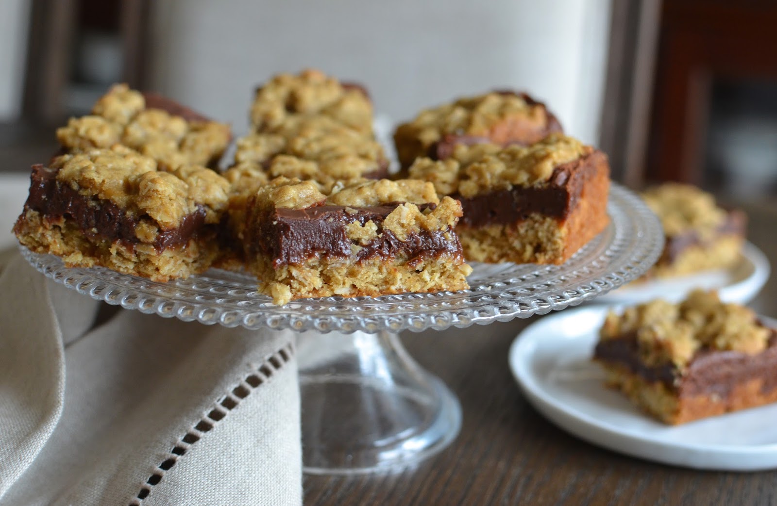 Playing with Flour Revel bars (oatmealfudge cookie bars)