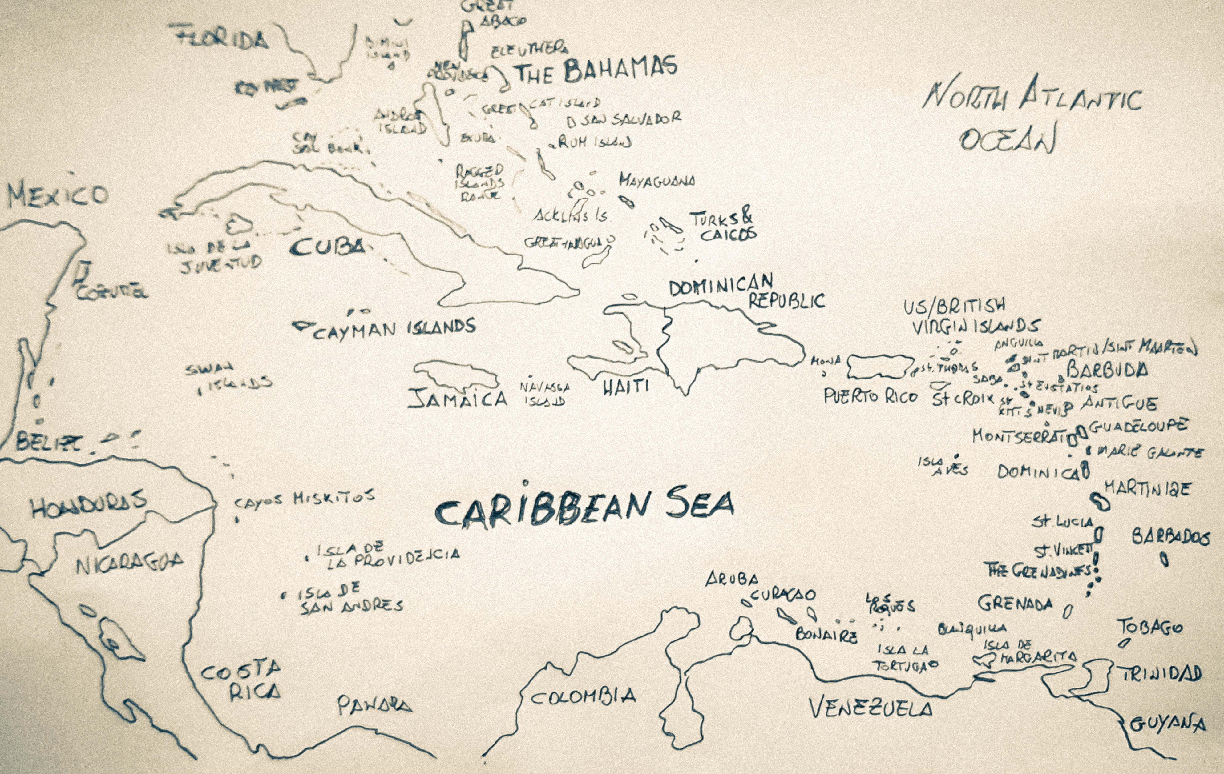 Caribbean Map