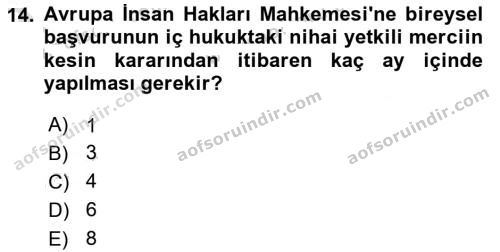 aöf türk anayasa hukuku dersi ara sınav vize 2019 2020 yılı 14.soru