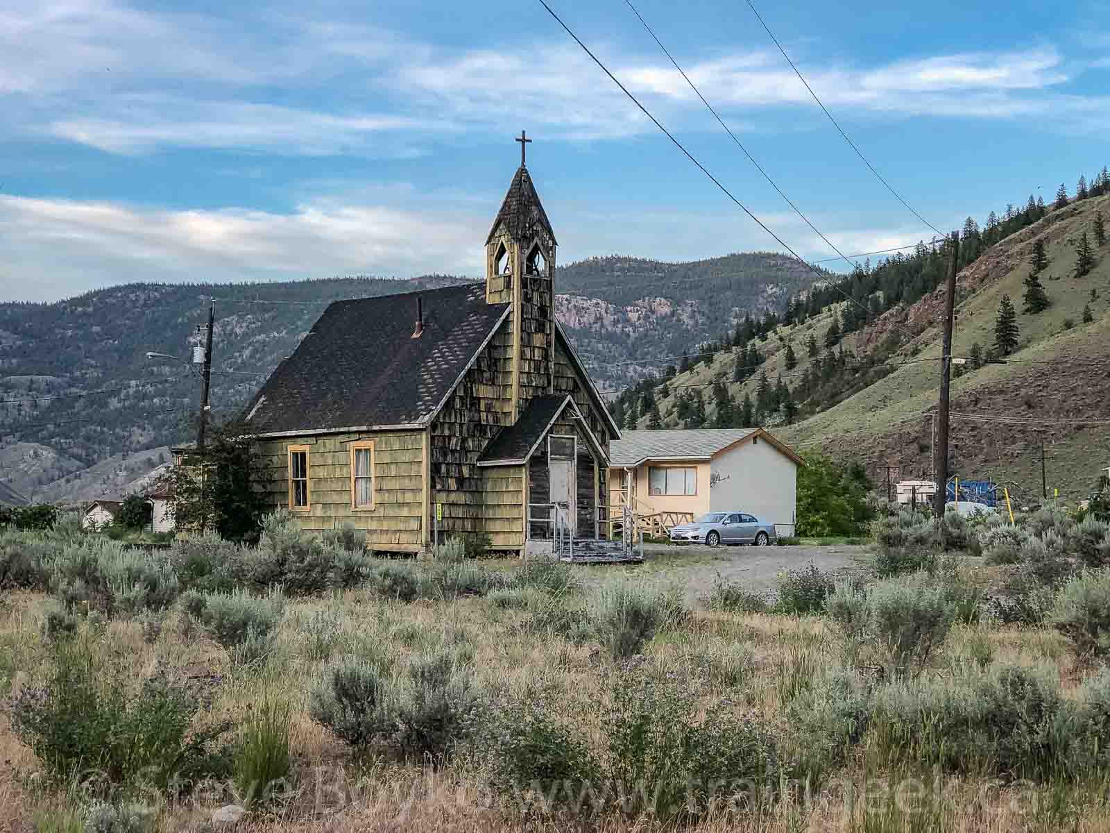 The view from here Nlak'pamux Church in Spences Bridge, BC
