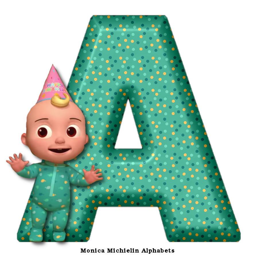 M. Michielin Alphabets: COCOMELON PIJAMAS BABY ALPHABET LETTERS PNG ...