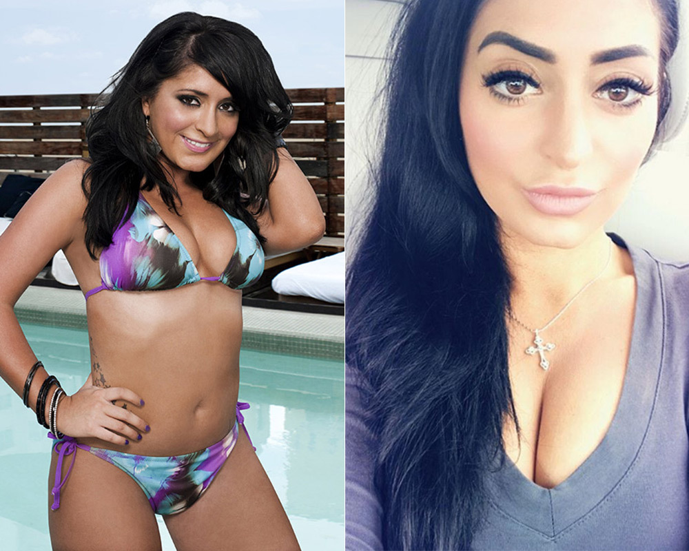 Jersey Shore Girls: then and now.