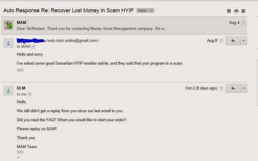 something2share4us: HYIP Money Recovery SCAM