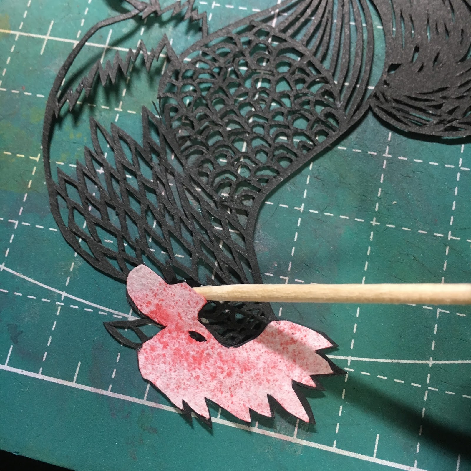 のりと水を混ぜるにもポイントがある 切り絵のコツ