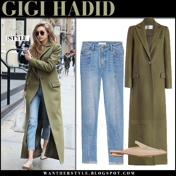 gigi hadid long coat