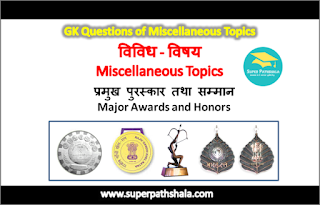 प्रमुख पुरस्कार तथा सम्मान GK Questions Set 2