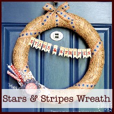 stars and stripes patriotic wreath