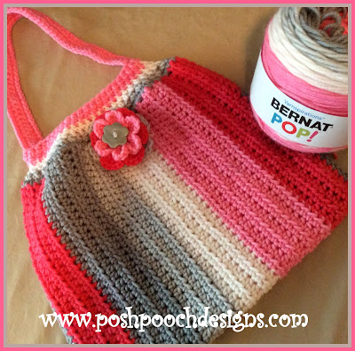 Posh Pooch Designs : Fat Striped Bag - Purse Crochet Pattern