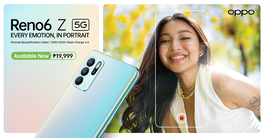 OPPO Reno6 Z 5G now available for PHP 19,999