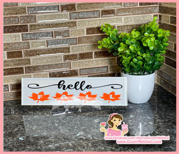 Hello Fall Glass Tile