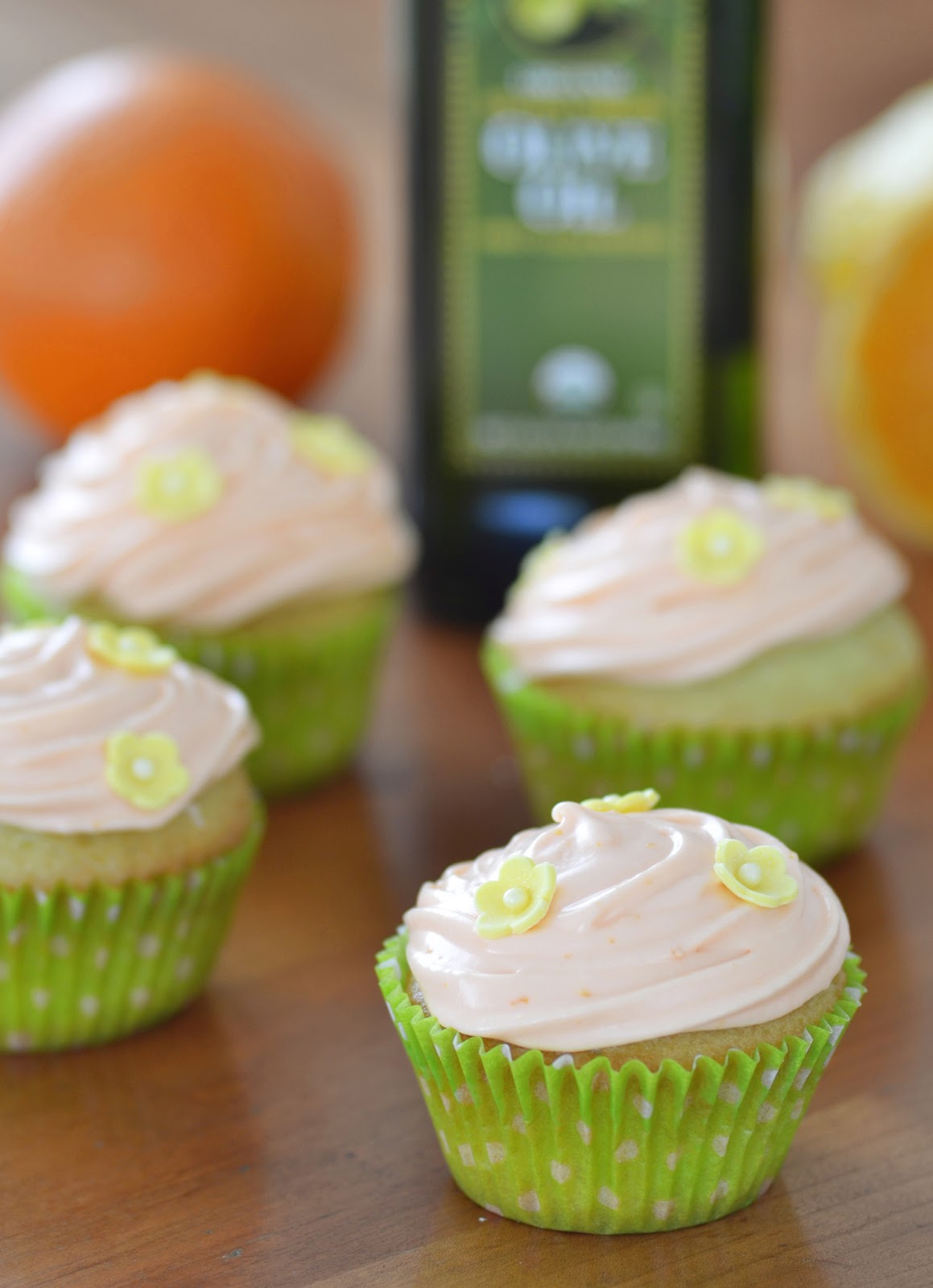 Olive Oil, Lemon, & Orange Cupcakes Building Buttercream