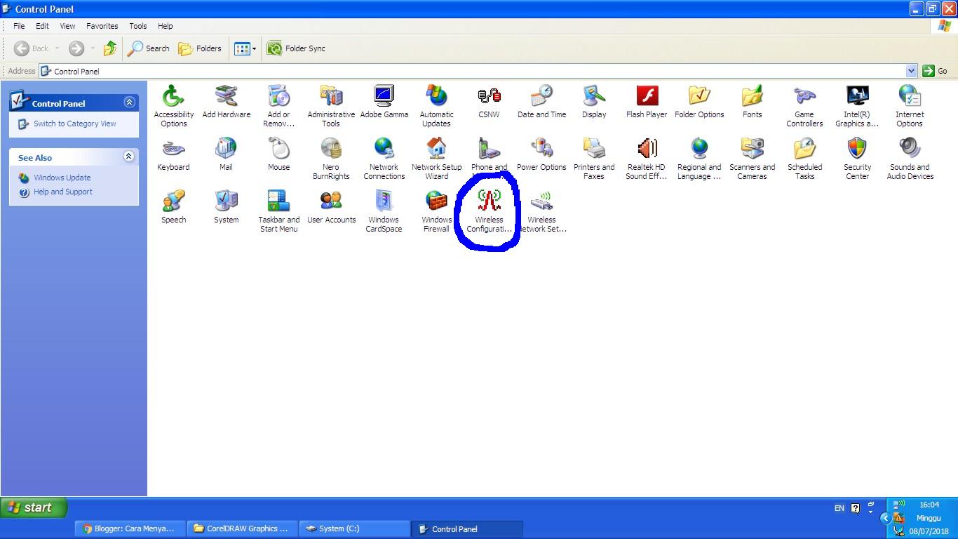 Cara Menyambungkan Wifi ke Laptop Windows XP Cara Menyambungkan Wifi