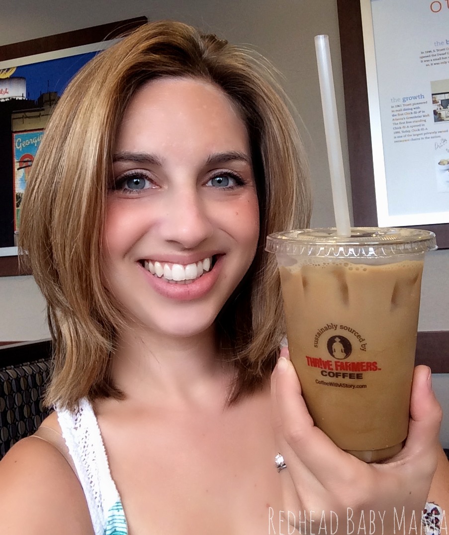 @RedheadBabyMama with some awesome Chick-fil-A Specialy-Grade Iced Coffee.
