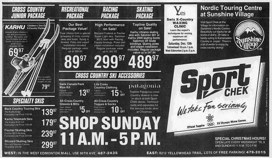 Vintage Edmonton Television Christmas Commercials (December 1986)