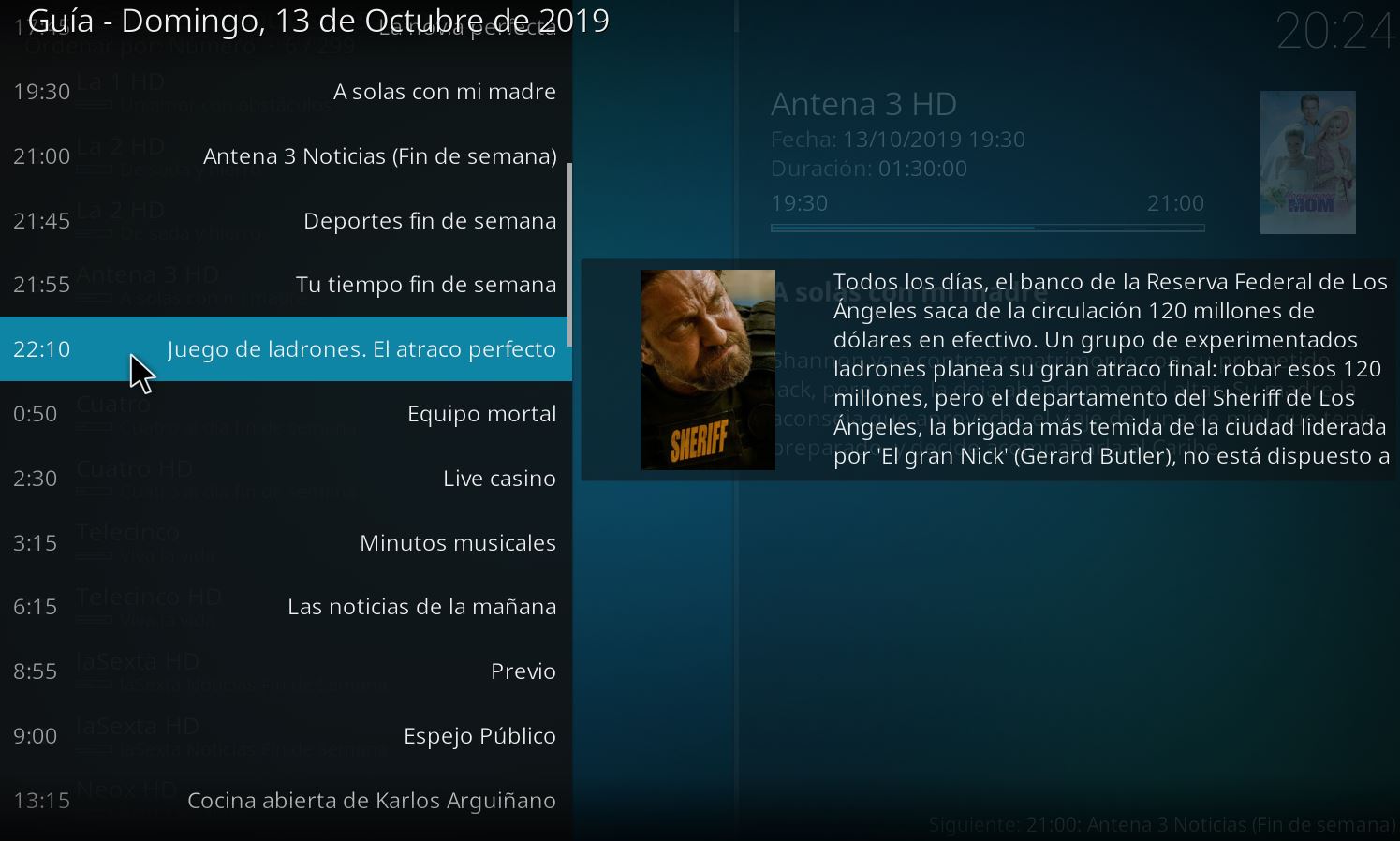 Guías EPG Actualizadas PLUGINSXBMC