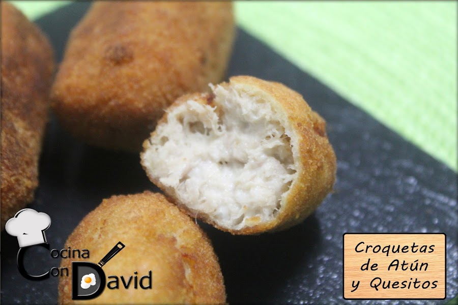 Croquetas de atún y quesitos (sin Bechamel). Fáciles y rápidas Cocina