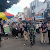 Dandim 0824/Jember Bersama Kapolres Pimpin Edukasi Masyarakat Pasar Untuk Selalu Bermasker