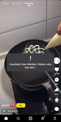 Snack Video Error tidak bisa menampilkan poin video