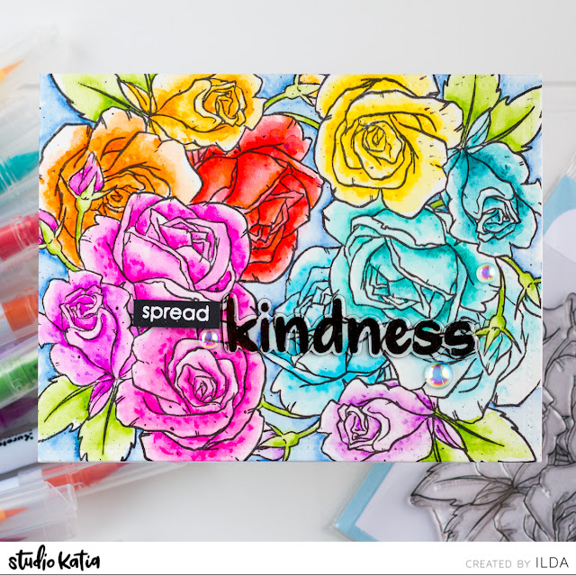 Spread Kindness Card for Studio Katia by ilovedoingallthingscrafty.com