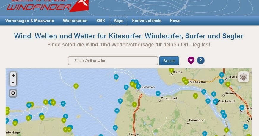 CuxRadtourer: Woher kommt der Wind? Windfinder hilft
