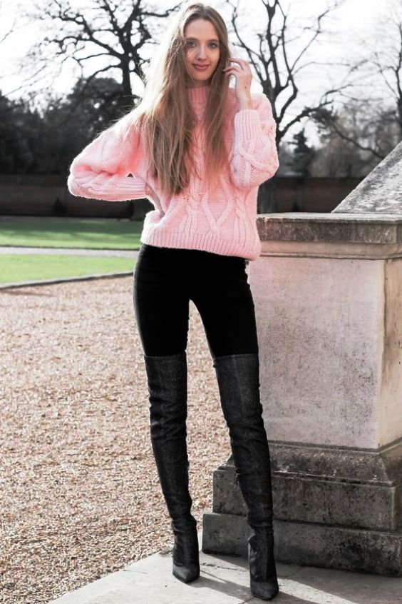 Combining leggings and boots Just Boots and High Heels