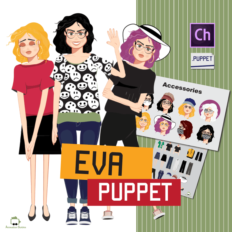 Animation Guides: Eva Female Puppet for Adobe Character Animator
