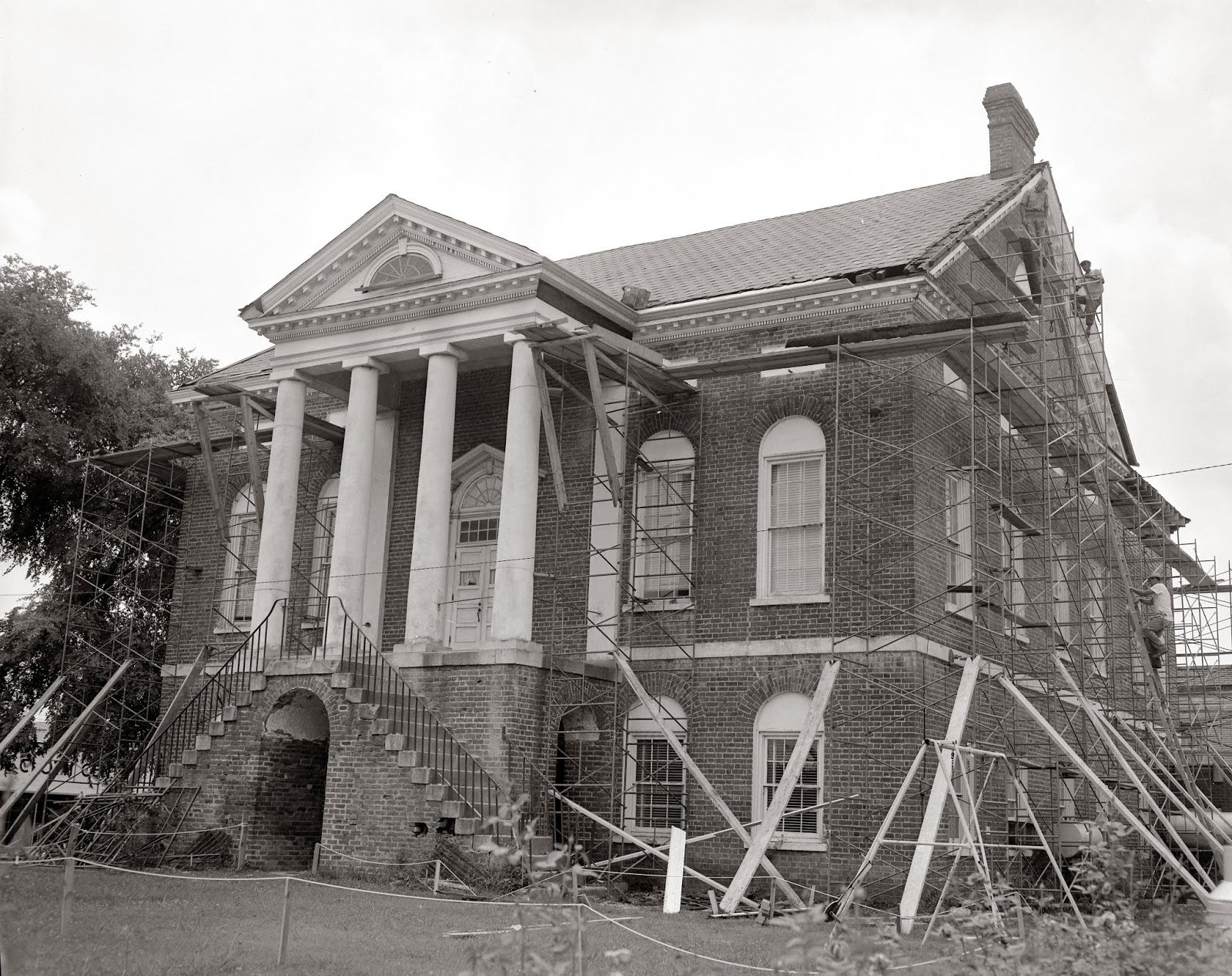 THE LANCASTER ARCHIVE Courthouse Renovations 1963 Lancaster SC Photos