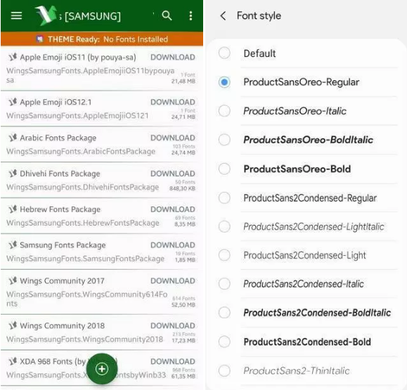 Download dan Instal Font untuk Ponsel Samsung Galaxy untuk OneUI Android 9 Pie atau lebih lama 3