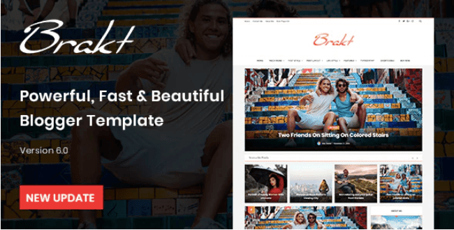 Brakt Blogger Template Free Download Premium Version. Brakt v6.0 – Blogger Template Free Download