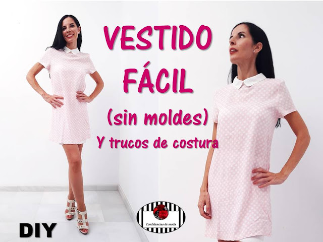 Cómo hacer un VESTIDO FÁCIL Y RÁPIDO, SIN MOLDES y con cuello camisero